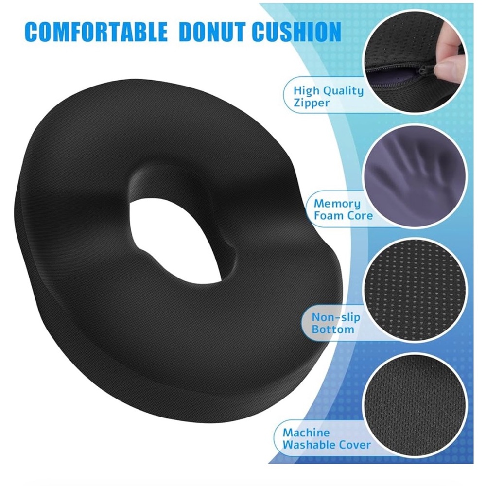 MEMORY FOAM DONUT PILLOW FROM AMAZON
